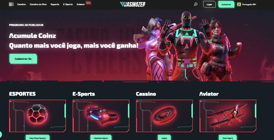 Inscreva-se você mesmo em um cassino online, e não por meio de um agente. Apenas um clique